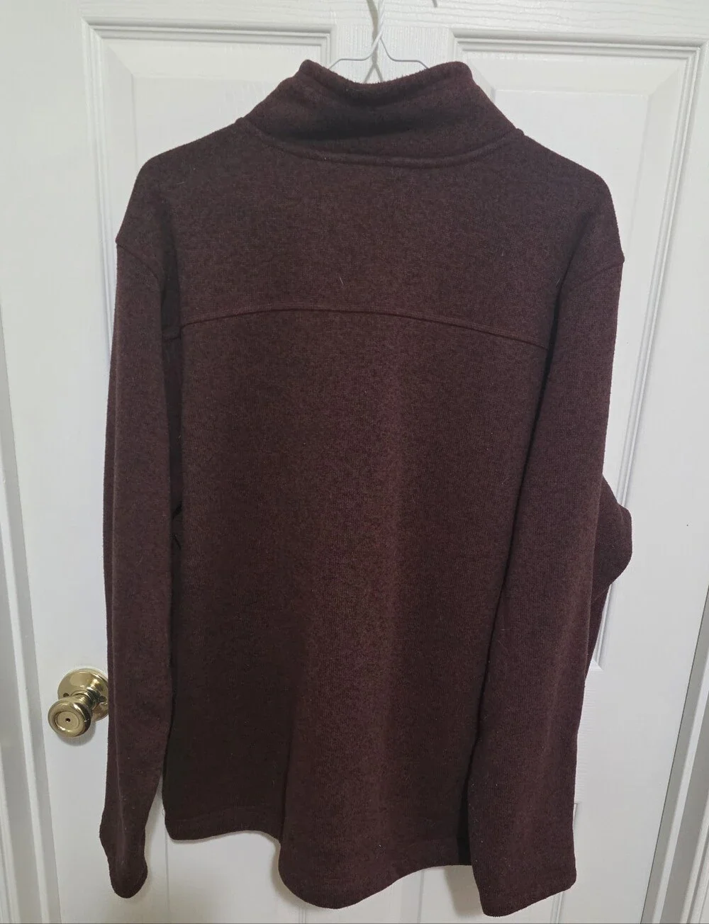 The North Face Men's Half-Zip Sweater - Dark Brown Size XL